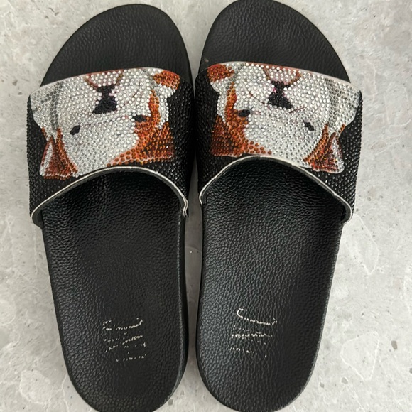 INC bulldog sequins slides - Picture 3 of 6